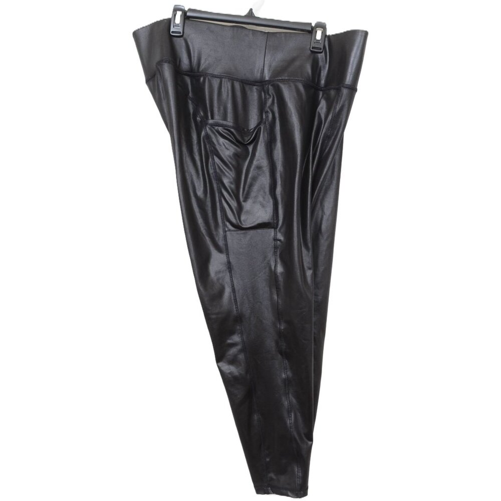 LIVI Lane Bryant 22/24 High-Rise Recycled LIVI Soft 7/8 Legging Faux Leather Mot